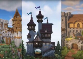 How do you make an old castle in Minecraft