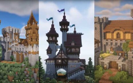 How do you make an old castle in Minecraft