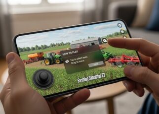 Beginner farming field setup in Farming Simulator 23